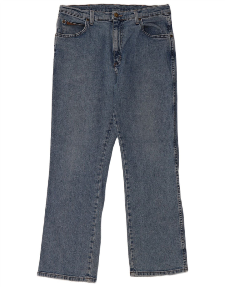 Мужские прямые джинсы Wrangler W34 L30 синие, хлопок