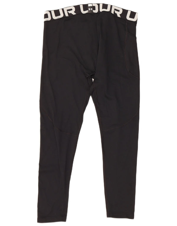 Мужские леггинсы с рисунком Cold Gear UNDER ARMOR 2XL, черный полиэстер