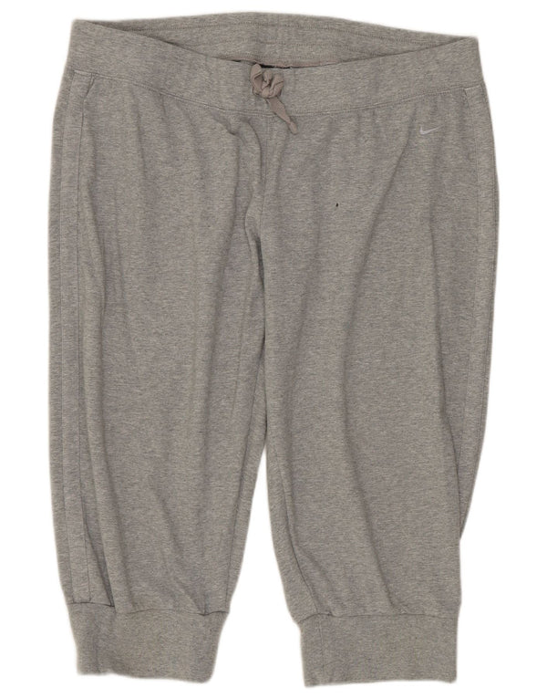 Женские спортивные шорты-бермуды Nike UK 18 XL, серые хлопковые