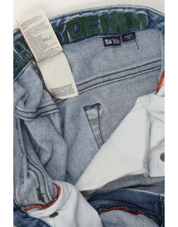 Мужские узкие джинсы Superdry W36 L32, синий хлопок