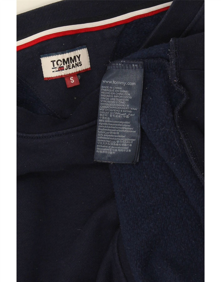 Женский свитер оверсайз Tommy Hilfiger UK 10, маленький темно-синий