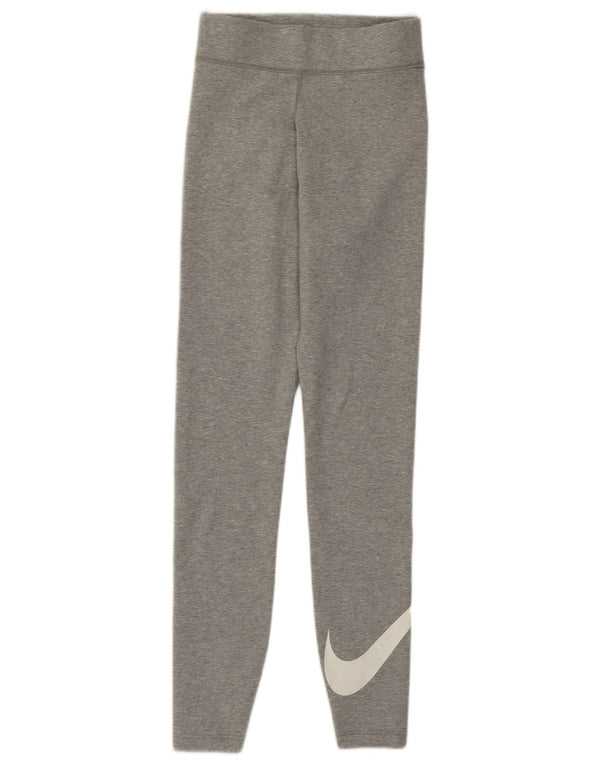 Женские леггинсы с рисунком Nike UK 4 XS, серый хлопок