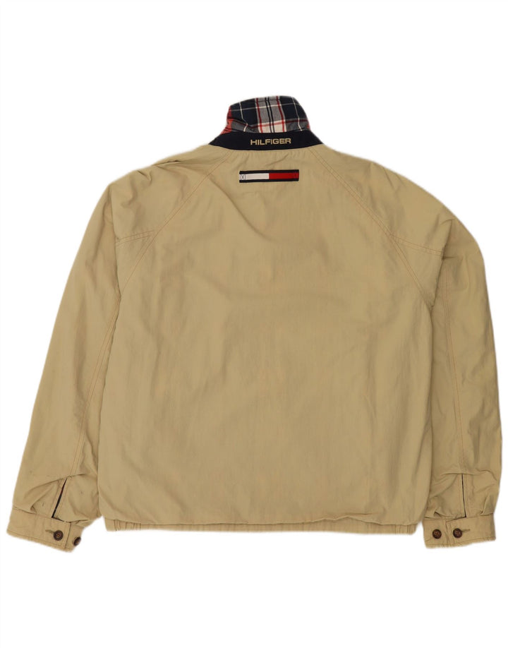 Мужская двусторонняя куртка TOMMY HILFIGER UK 38, средний темно-синий в клетку, нейлон