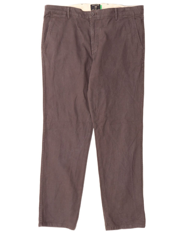 Мужские прямые брюки-чиносы Dockers W36 L32, серые, хлопковые