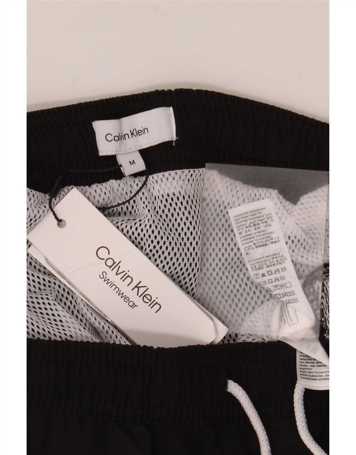 Мужские шорты для плавания с рисунком Calvin Klein, средний черный, полиэстер