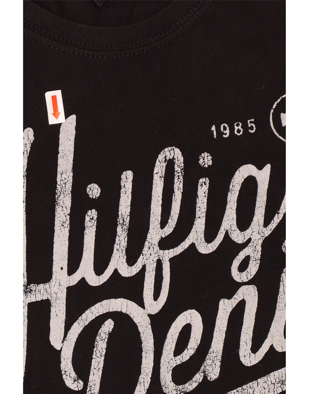 Мужская футболка с рисунком TOMMY HILFIGER New York, большой черный хлопковый топ