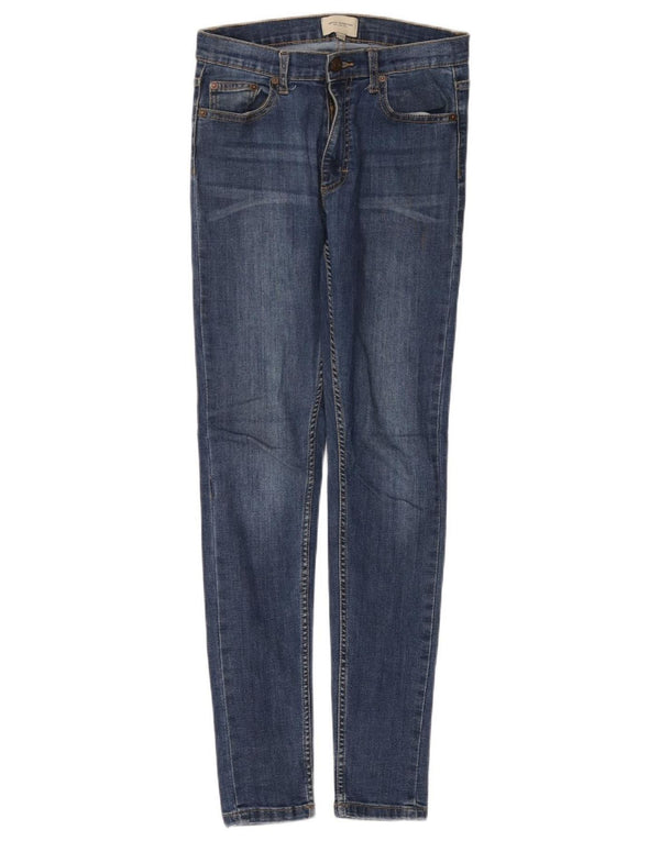 Женские джинсы скинни FRENCH CONNECTION UK 10, маленькие W27 L30, темно-синий, хлопок