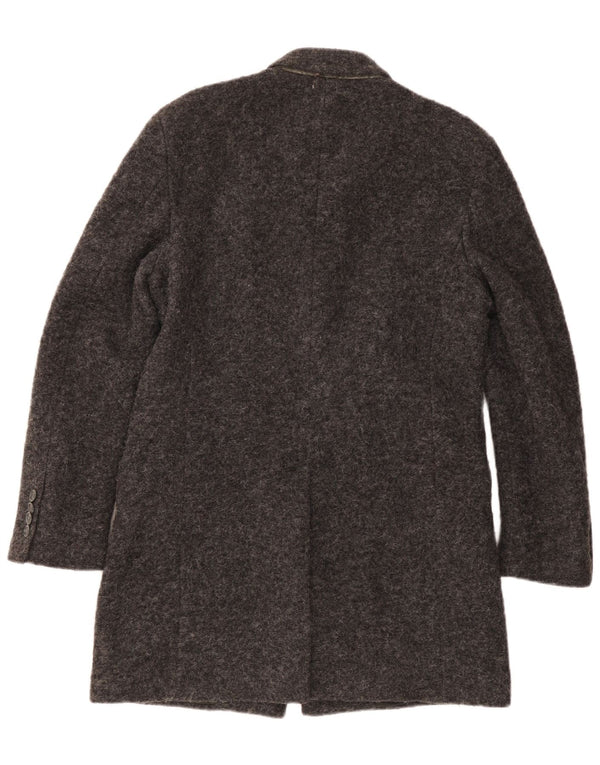 Мужское пальто Guess UK 40, большое серое, шерстяное