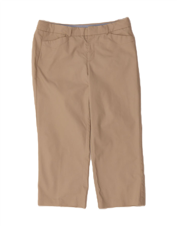 DOCKERS Womens Straight Capri Trousers US 10 Large W32 L23 Beige Polyester Vintage Dockers and Second-Hand Dockers from Messina Hembry 