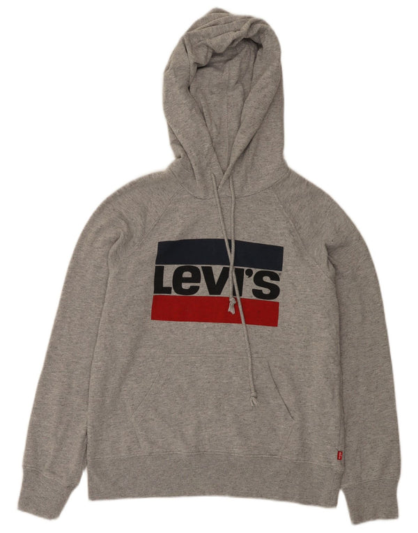 Мужской джемпер с капюшоном Levi's XS, серый в крапинку, хлопок