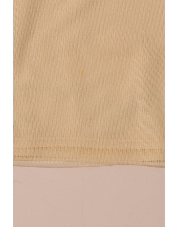 Женская укороченная прозрачная блузка COAST UK 16, большой желтый полиэстер