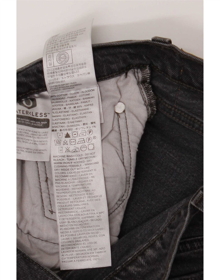 Женские прямые джинсы Levi's 501 W27 L28, серый хлопок