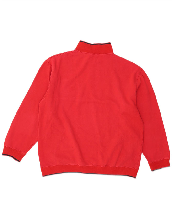 Мужской свитшот на молнии с рисунком Fila, 2XL, красный хлопок