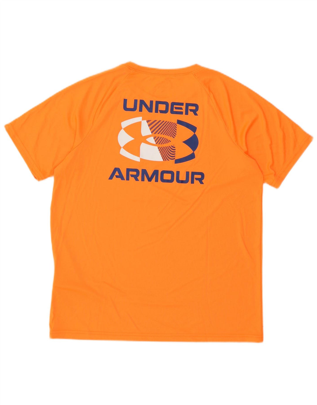 Футболка с рисунком Under Armour для мальчиков, топ 11–12 лет, большой оранжевый полиэстер