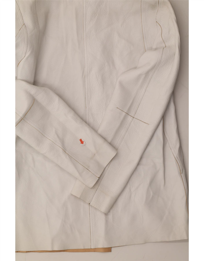 SALVATORE FERRAGAMO Womens Reversible Jacket IT 42 Medium Brown Leather Vintage Salvatore Ferragamo and Second-Hand Salvatore Ferragamo from Messina Hembry 