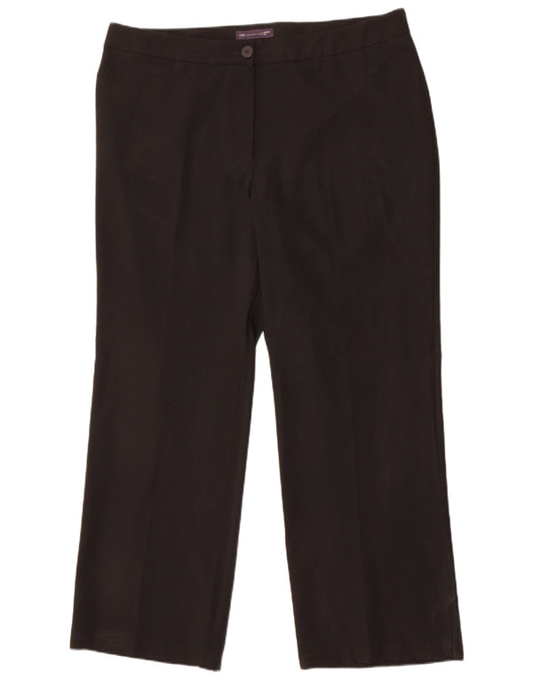 Женские прямые повседневные брюки Marks & Spencer UK 18 XL W38 L30 черные