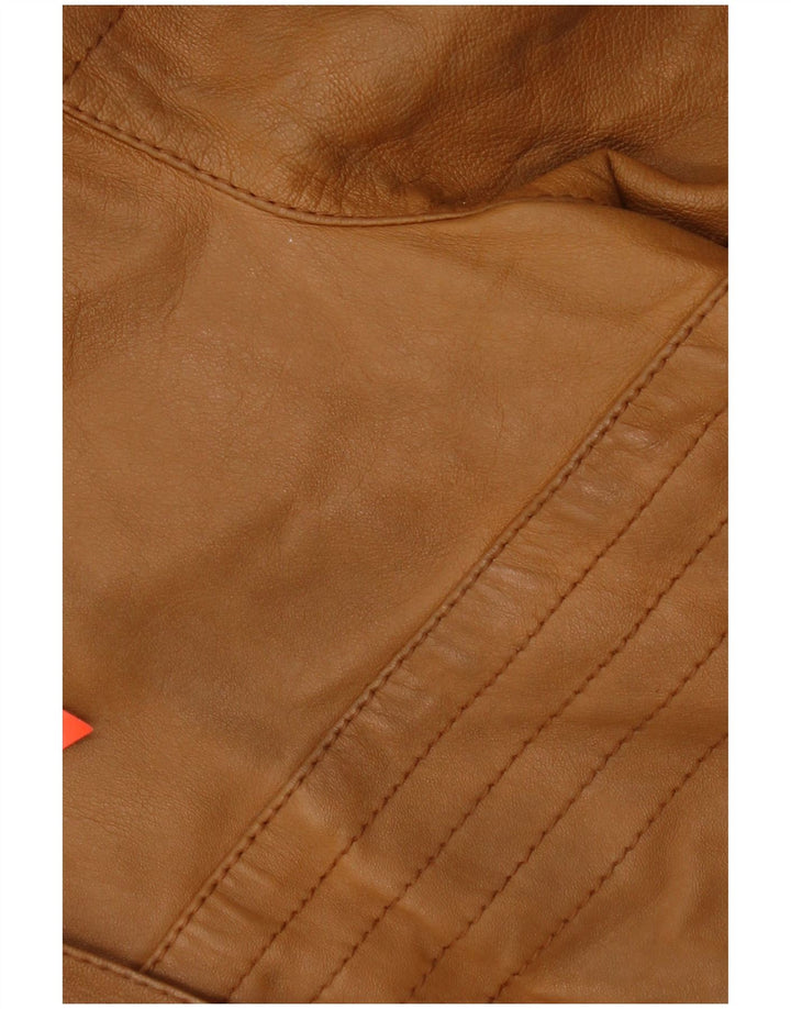 Винтажная женская кожаная куртка IT 44 Medium Brown Leather