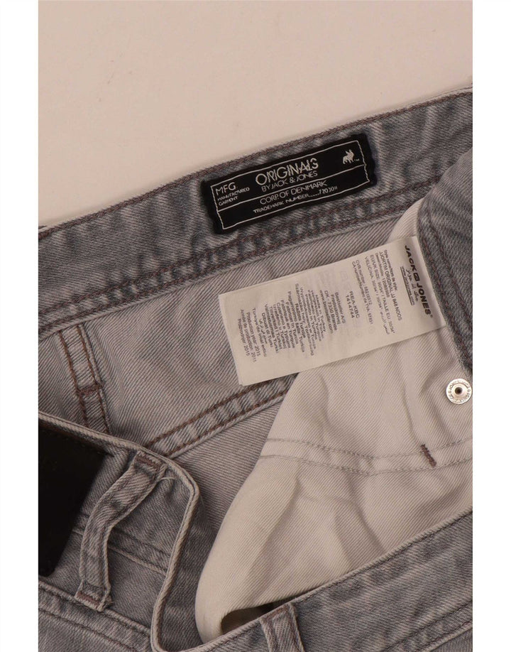Мужские джинсы Jack & Jones Tim Slim W30 L34, серый хлопок