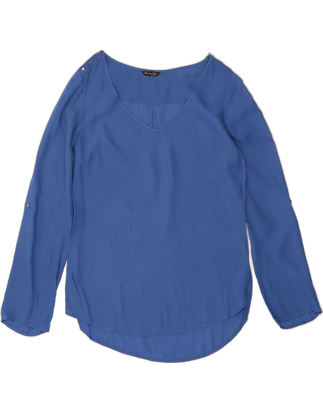 MASSIMO DUTTI Womens Top Long Sleeve US 6 Medium Blue Vintage Massimo Dutti and Second-Hand Massimo Dutti from Messina Hembry 