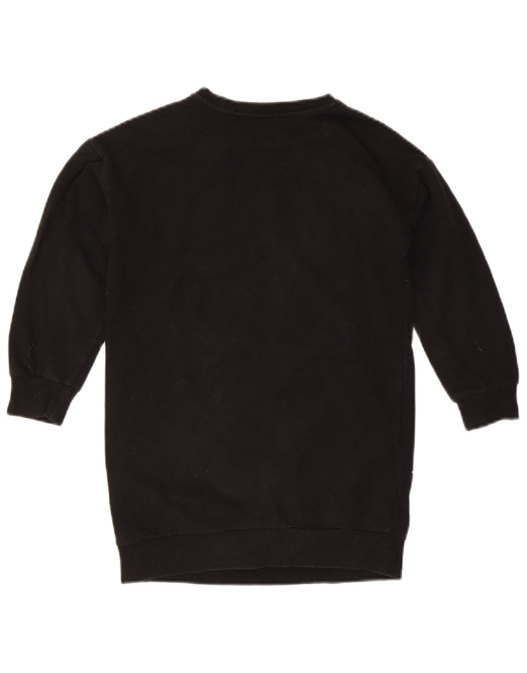 MOSCHINO Girls Graphic Sweatshirt Jumper 7-8 Years Black Cotton Vintage Moschino and Second-Hand Moschino from Messina Hembry 