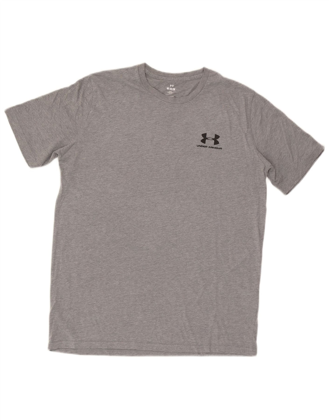 Мужская футболка Under Armour из хлопка среднего серого цвета
