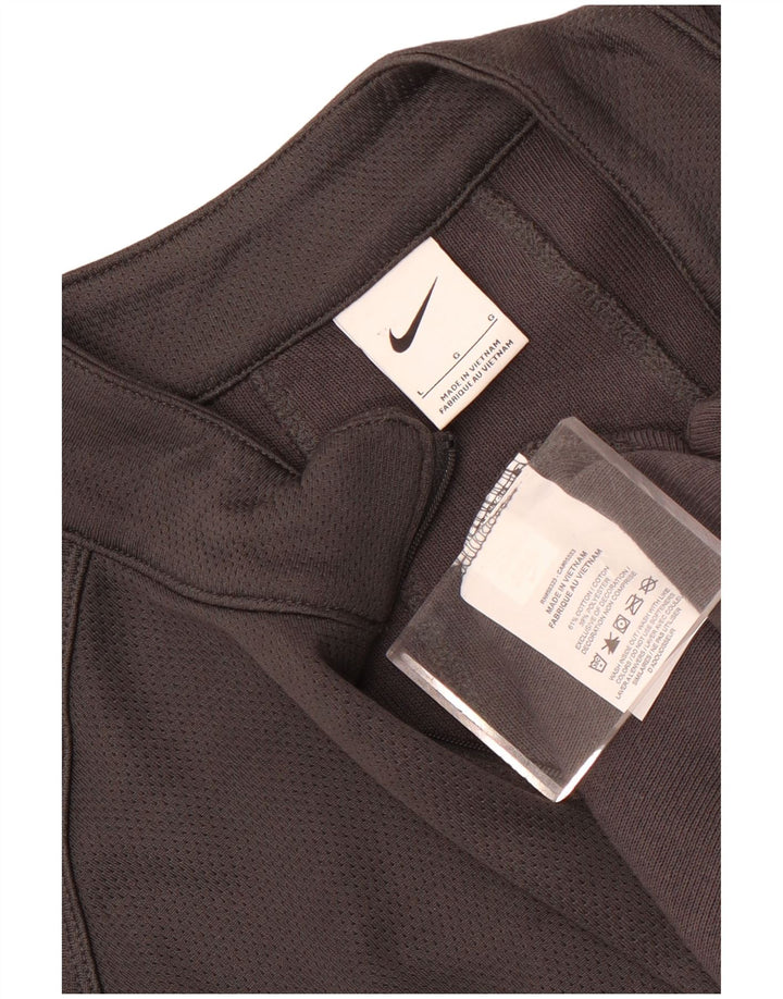 Мужской пуловер с воротником на молнии Nike, большой черный хлопковый спортивный костюм