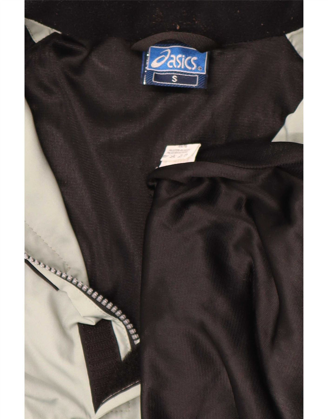 Мужская куртка-дождевик свободного покроя Asics UK 36, маленький серый полиэстер