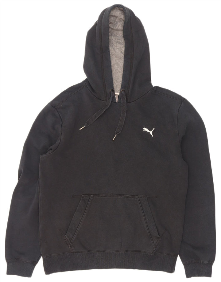 Мужской джемпер с капюшоном Puma, средний черный, хлопок
