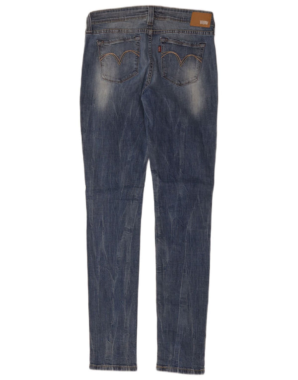 Женские джинсы скинни с низкой талией Levi's Demi Curve W29 L34, синий хлопок