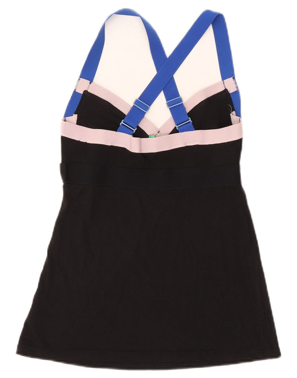 Женский укороченный топ с бретелькой на бретельках Benetton UK 6 XS, черный модал