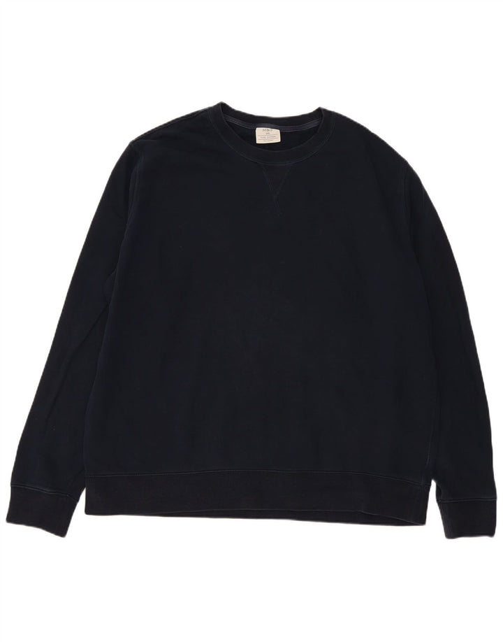Мужской свитшот Marks & Spencer стандартного кроя 3XL, темно-синий, хлопок
