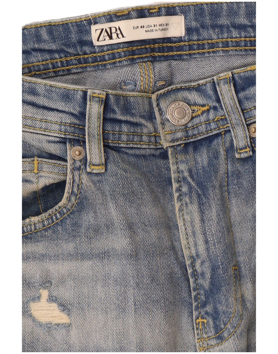 Мужские прямые джинсы Zara EU 40 Medium W31 L28 синие