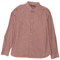 Мужская рубашка French Connection 2XL из хлопка в розовые пятна