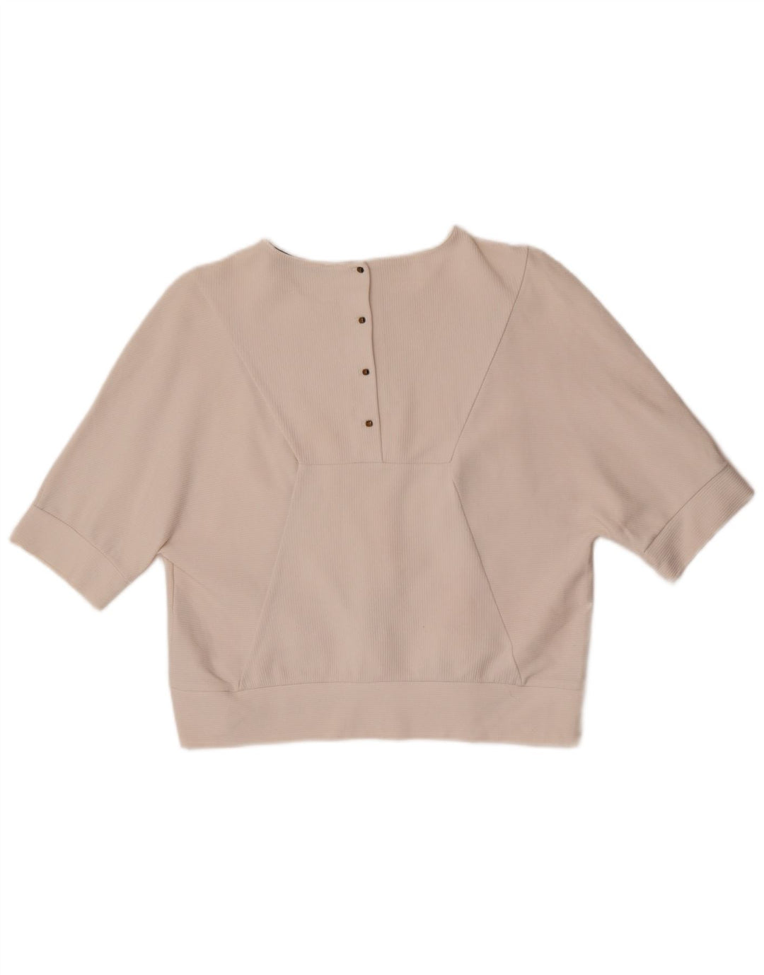Женская блузка Zara Top UK 14, средний белый хлопок, белый цвет