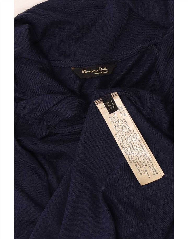 Женская спортивная куртка Massimo Dutti UK 10, маленькая, темно-синяя, лиоцелл