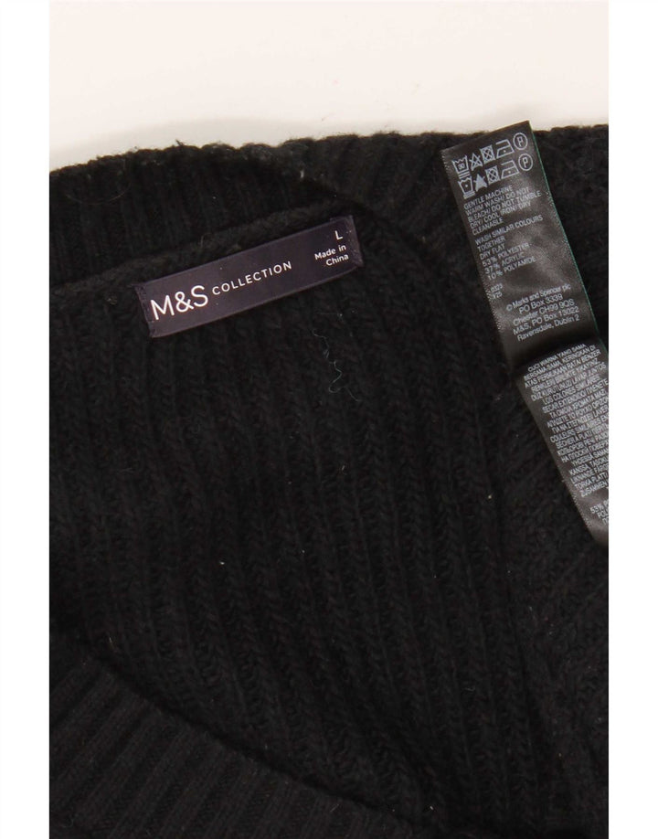 Мужская майка-майка Marks & Spencer, большая черная, из полиэстера