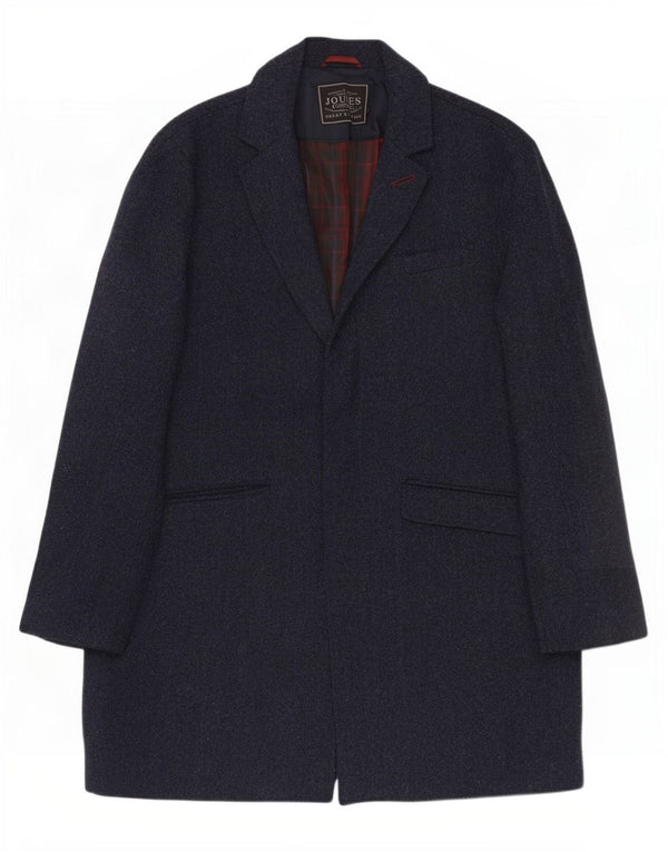 Мужское пальто Joules UK 42 XL темно-синее шерстяное