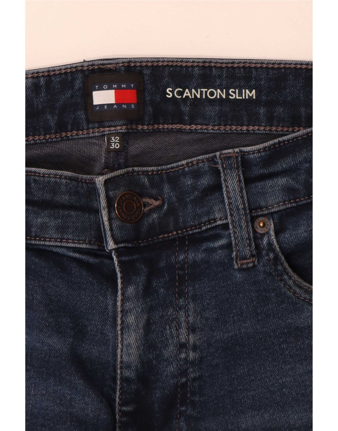 Мужские джинсы Tommy Hilfiger Stanton Slim W32 L30, синий хлопок