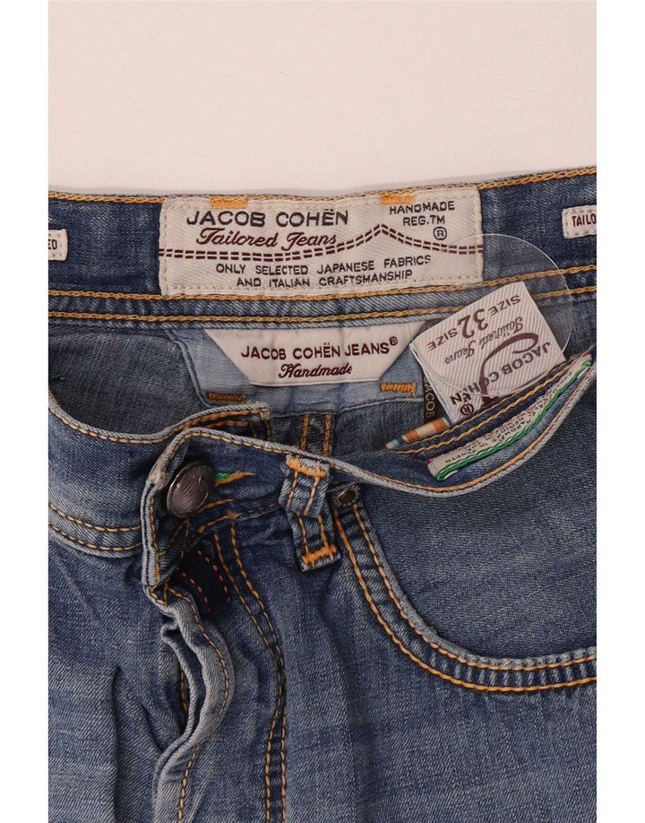 Мужские джинсовые шорты Jack & Jones Regular W32, хлопковые, среднего синего цвета