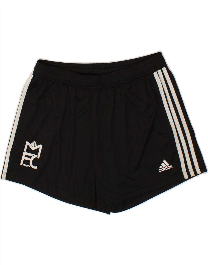 ADIDAS Womens Climacool Sport Shorts UK 16/18 Large  Black Polyester Vintage Adidas and Second-Hand Adidas from Messina Hembry 