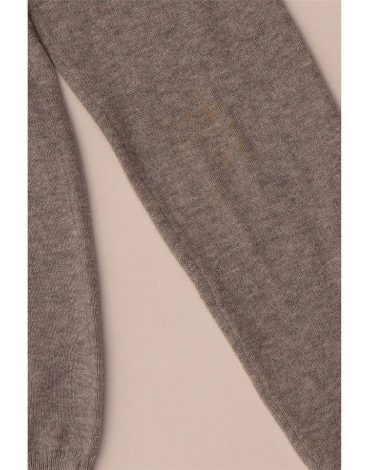 Женский кардиган Zara UK 10, маленький серый хлопковый свитер