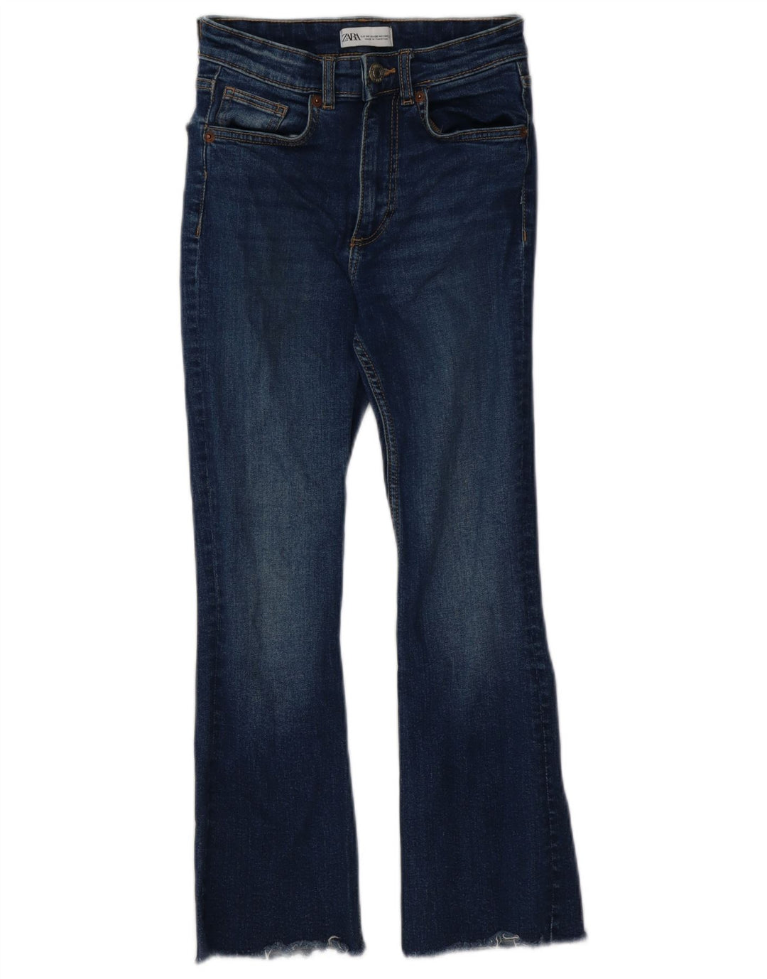 Женские расклешенные джинсы Zara EU 34 2XS W24 L25, синий хлопок