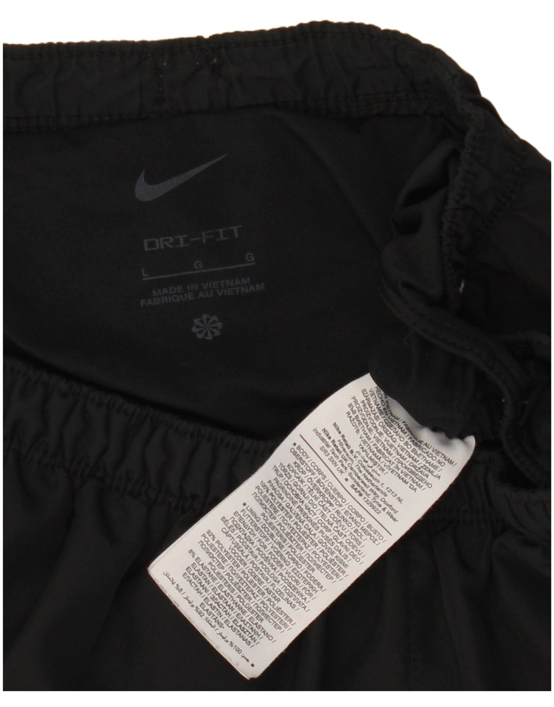 Мужские спортивные шорты Nike Dri Fit, большие черные, полиэстер