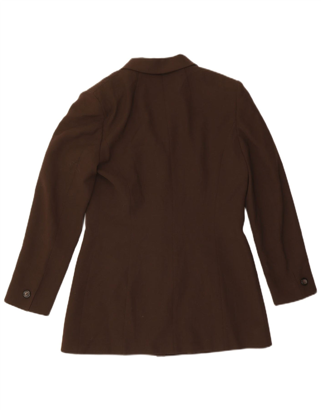 Женский пиджак Marella на 4 пуговицах UK 12, классический шерстяной пиджак среднего коричневого цвета