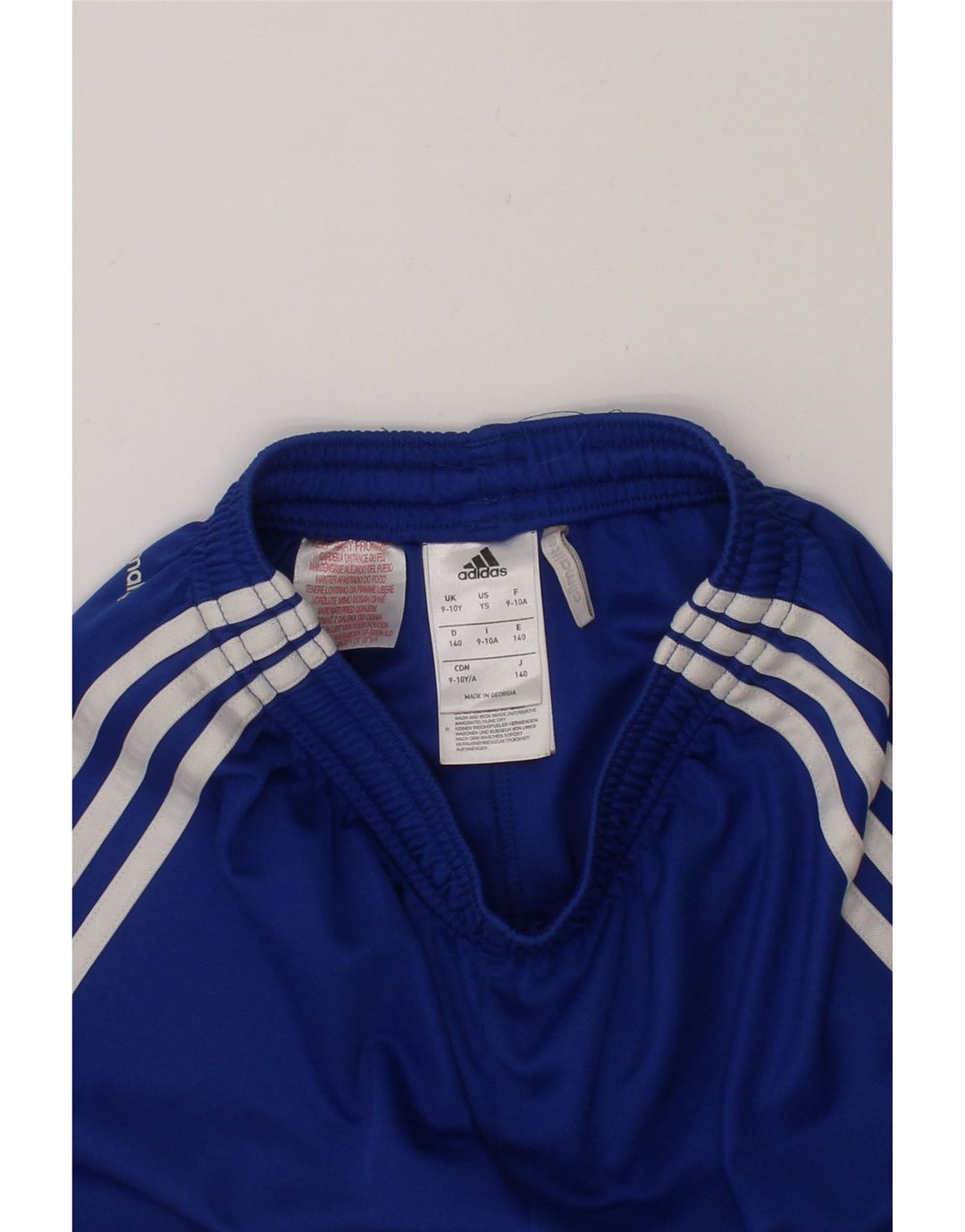 ADIDAS Boys Climalite Sport Shorts 9-10 Years  Blue Polyester Vintage Adidas and Second-Hand Adidas from Messina Hembry 