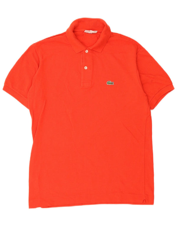 Мужская рубашка-поло классического кроя Lacoste, размер 3, маленькая, красный хлопок