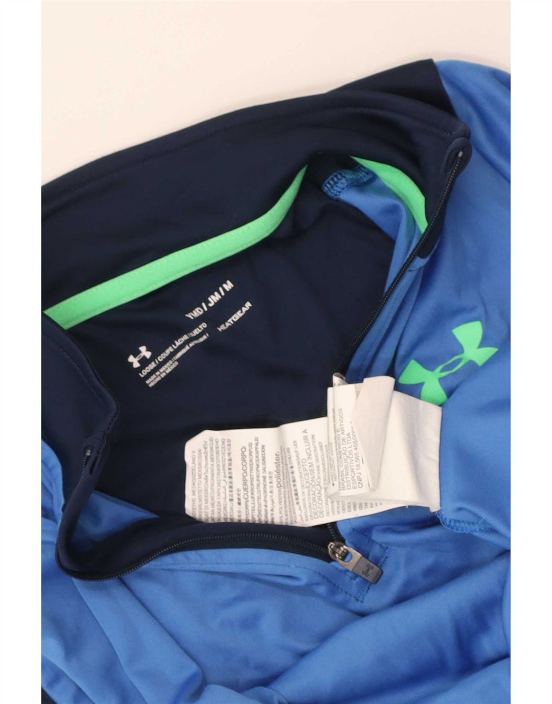 Пуловер с графическим рисунком для мальчиков Under Armour, топ 9–10 лет, средний синий цвет