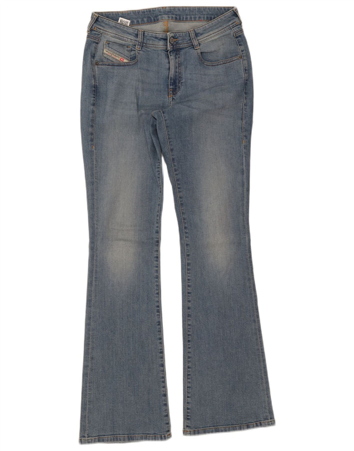 Женские расклешенные джинсы Diesel W29 L33, синий хлопок