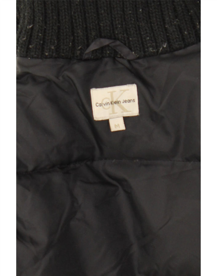 Женское стеганое пальто Calvin Klein Jeans UK 14, средний черный
