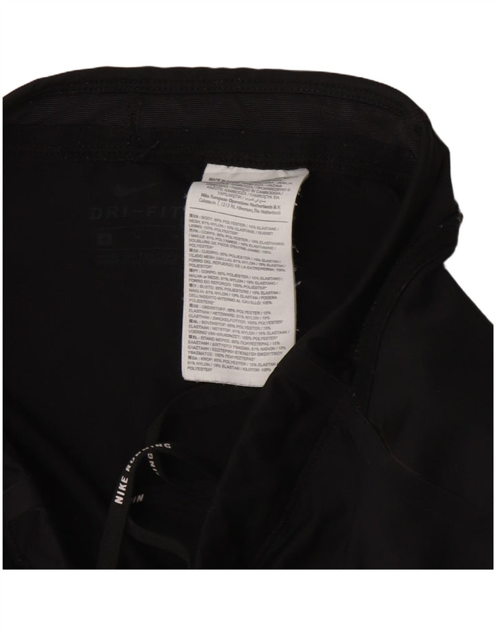 Женские леггинсы Nike Dri Fit UK 12, средний черный полиэстер